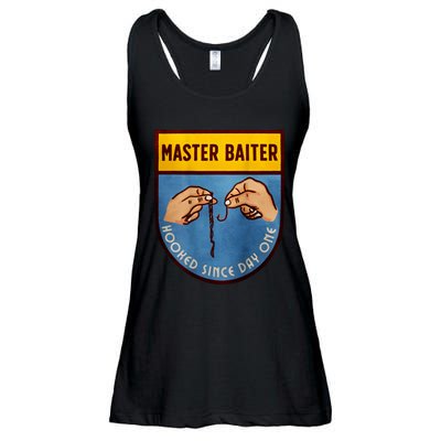 Master Baiter Hooked Since Day One Ladies Essential Flowy Tank