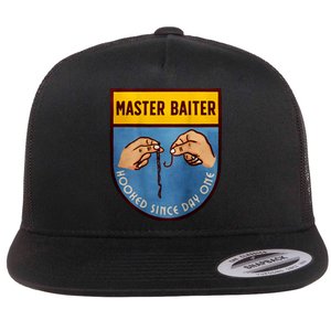 Master Baiter Hooked Since Day One Flat Bill Trucker Hat