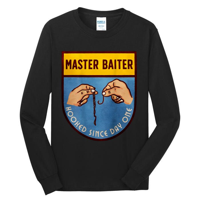 Master Baiter Hooked Since Day One Tall Long Sleeve T-Shirt