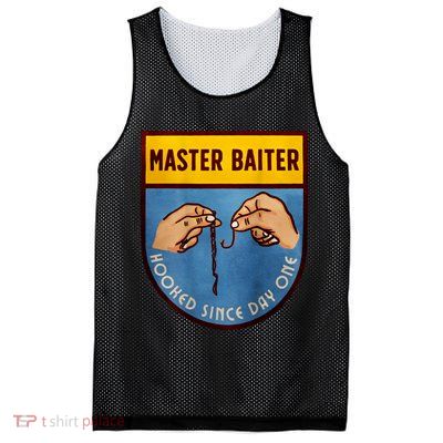 Master Baiter Hooked Since Day One Mesh Reversible Basketball Jersey Tank