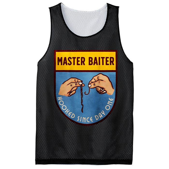 Master Baiter Hooked Since Day One Mesh Reversible Basketball Jersey Tank
