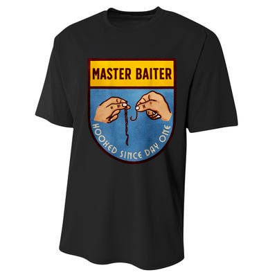 Master Baiter Hooked Since Day One Performance Sprint T-Shirt