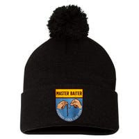 Master Baiter Hooked Since Day One Pom Pom 12in Knit Beanie