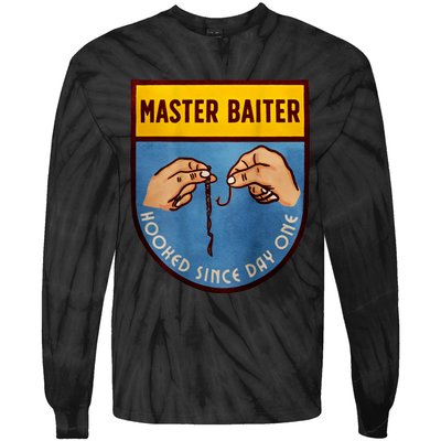 Master Baiter Hooked Since Day One Tie-Dye Long Sleeve Shirt