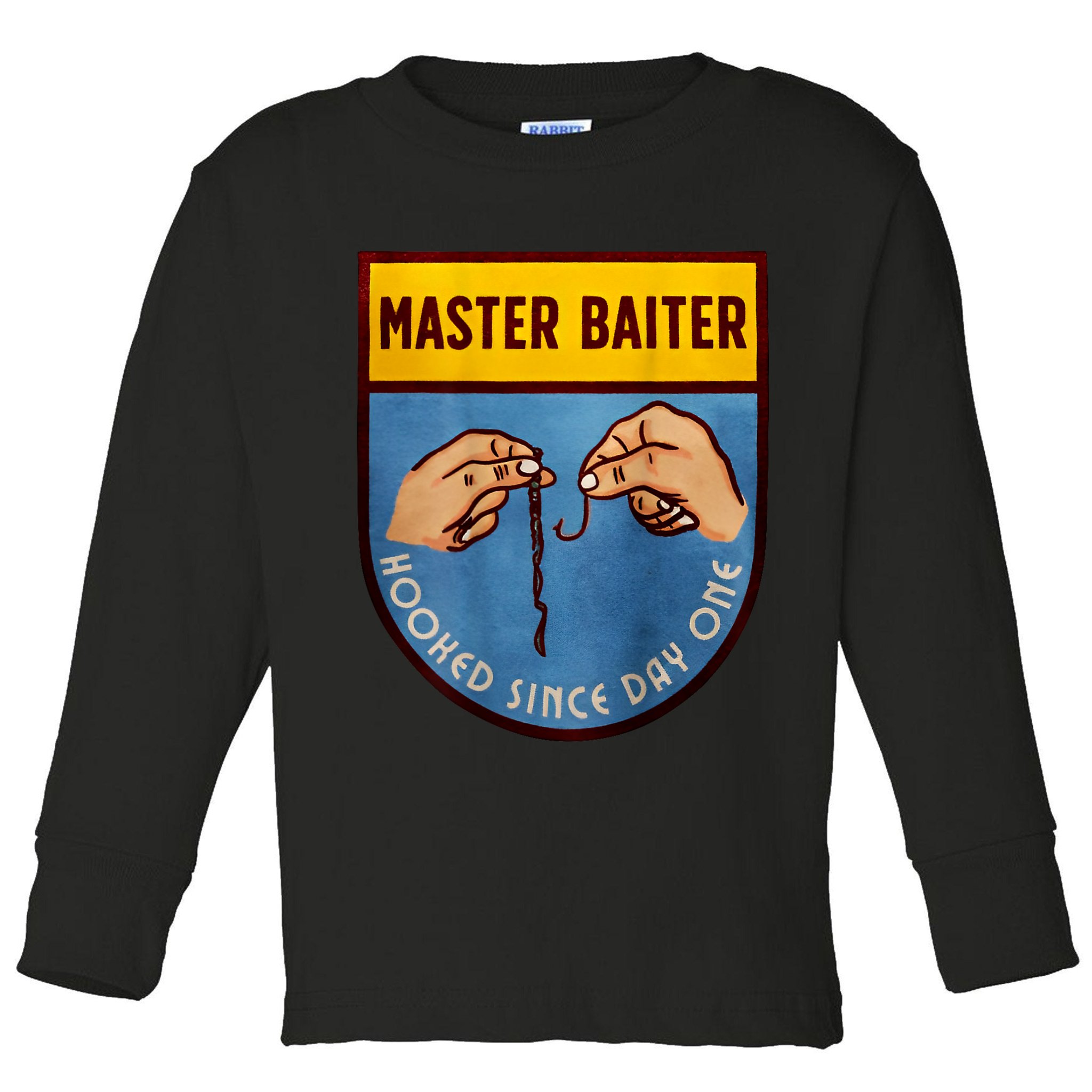 Master Baiter Hooked Since Day One Toddler Long Sleeve Shirt
