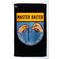 Master Baiter Hooked Since Day One Golf Towel