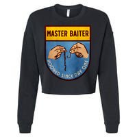 Master Baiter Hooked Since Day One Cropped Pullover Crew