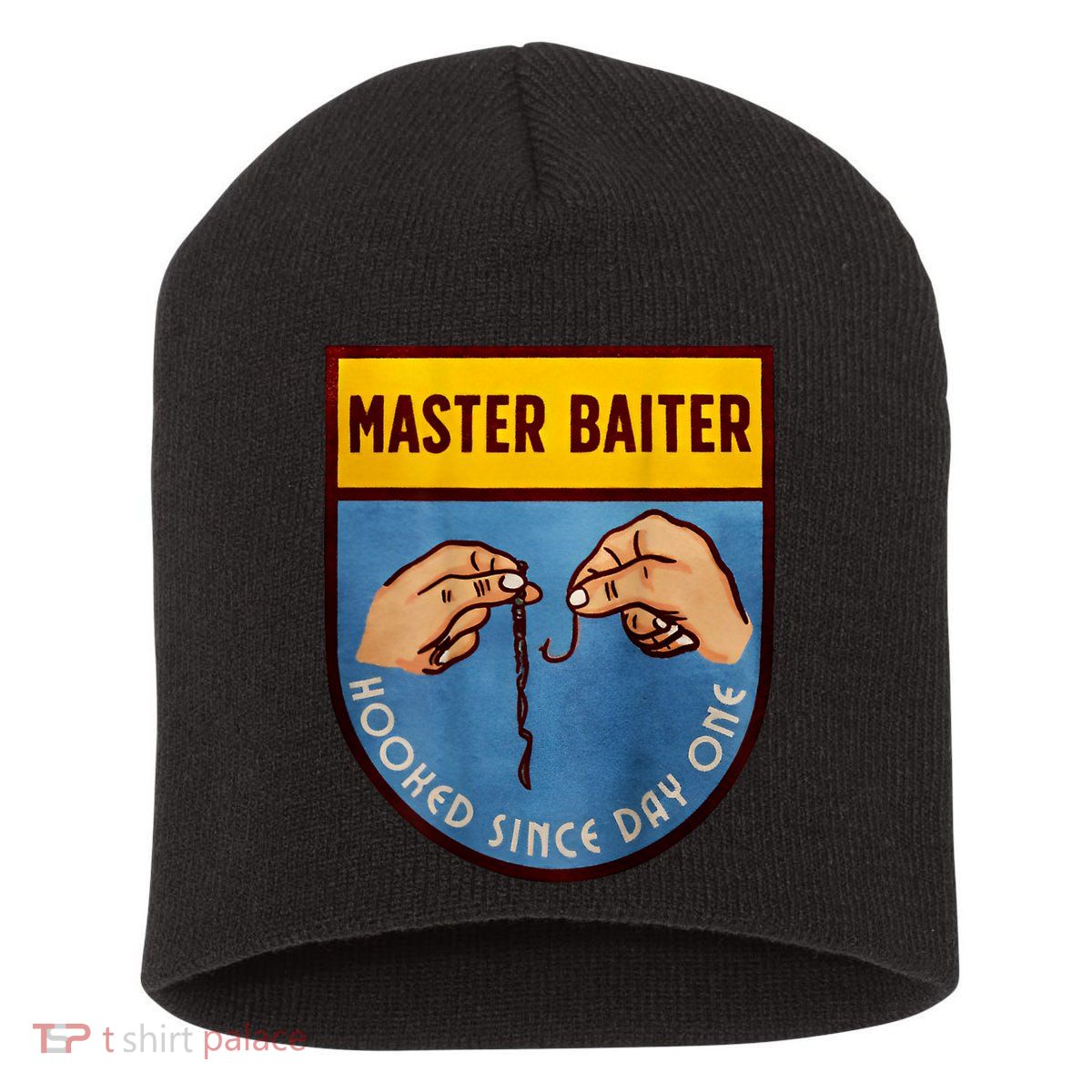 Master Baiter Hooked Since Day One Short Acrylic Beanie