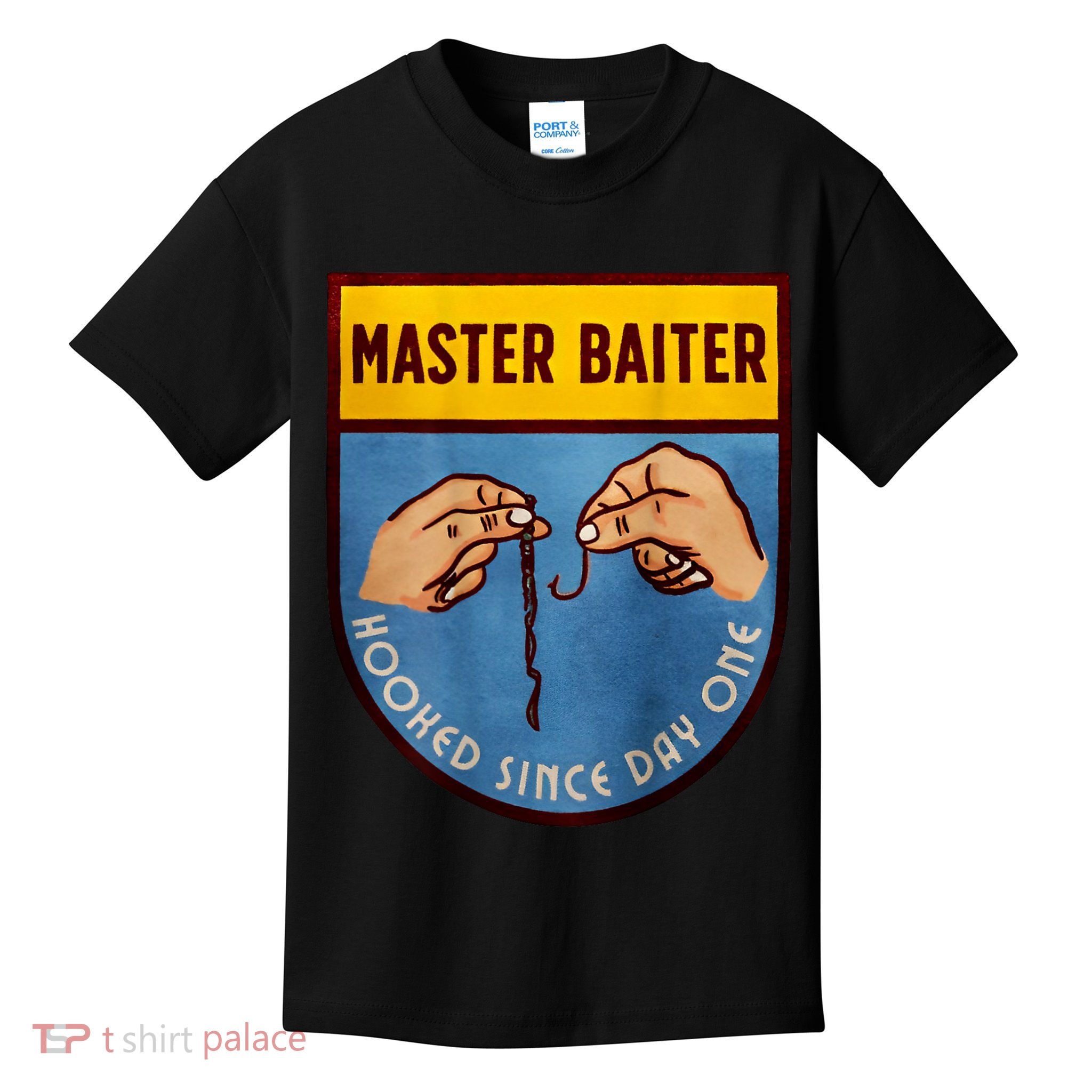 Master Baiter Hooked Since Day One Kids T-Shirt