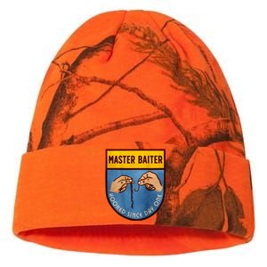 Master Baiter Hooked Since Day One Kati Licensed 12" Camo Beanie