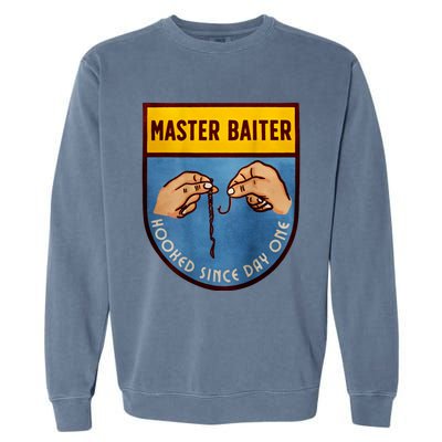 Master Baiter Hooked Since Day One Garment-Dyed Sweatshirt