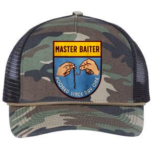 Master Baiter Hooked Since Day One Retro Rope Trucker Hat Cap