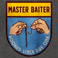 Master Baiter Hooked Since Day One Vector Backpack