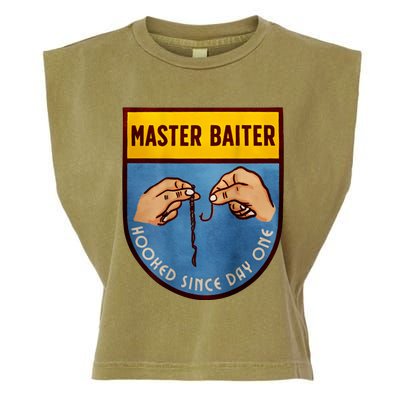 Master Baiter Hooked Since Day One Garment-Dyed Women's Muscle Tee