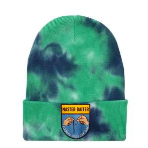 Master Baiter Hooked Since Day One Tie Dye 12in Knit Beanie