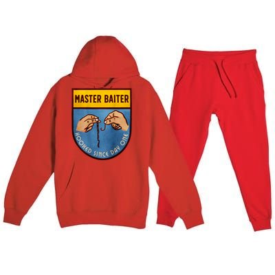 Master Baiter Hooked Since Day One Premium Hooded Sweatsuit Set