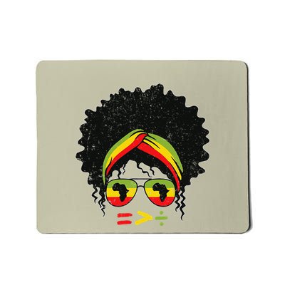 Math Black History Month Equality Is Greater Than Division .Png Mousepad