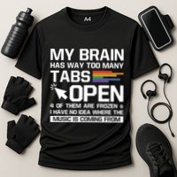 My Brain Has Way Too Y Tabs Open Software Developer Nerd Cool Gift Performance Shirt