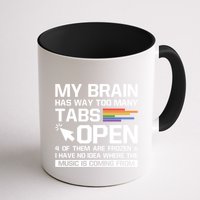 My Brain Has Way Too Y Tabs Open Software Developer Nerd Cool Gift Mug