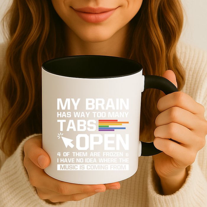My Brain Has Way Too Y Tabs Open Software Developer Nerd Cool Gift Mug