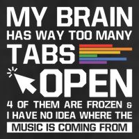 My Brain Has Way Too Y Tabs Open Software Developer Nerd Cool Gift Beanie