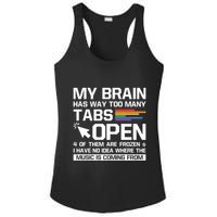 My Brain Has Way Too Y Tabs Open Software Developer Nerd Cool Gift Ladies PosiCharge Competitor Racerback Tank