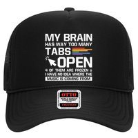 My Brain Has Way Too Y Tabs Open Software Developer Nerd Cool Gift Trucker Hat