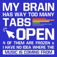 My Brain Has Way Too Y Tabs Open Software Developer Nerd Cool Gift Sustainable Knit Beanie