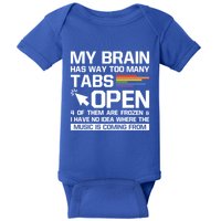 My Brain Has Way Too Y Tabs Open Software Developer Nerd Cool Gift Baby Bodysuit