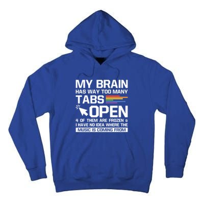My Brain Has Way Too Y Tabs Open Software Developer Nerd Cool Gift Tall Hoodie