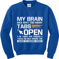 My Brain Has Way Too Y Tabs Open Software Developer Nerd Cool Gift Kids Sweatshirt