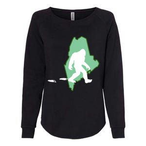 Maine Bigfoot Hunter State Great Gift Womens California Wash Sweatshirt