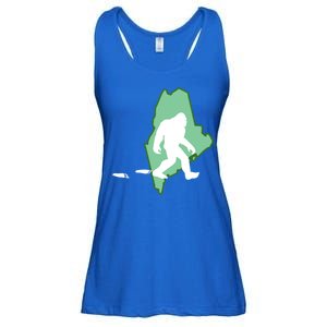 Maine Bigfoot Hunter State Great Gift Ladies Essential Flowy Tank