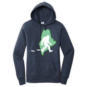 Maine Bigfoot Hunter State Great Gift Women's Pullover Hoodie