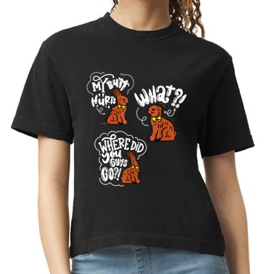 My Butt Hurts What Funny Easter Chocolate Bunny Meme Joke Comfort Colors Boxy T-Shirt