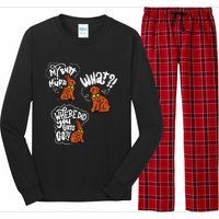 My Butt Hurts What Funny Easter Chocolate Bunny Meme Joke Long Sleeve Pajama Set