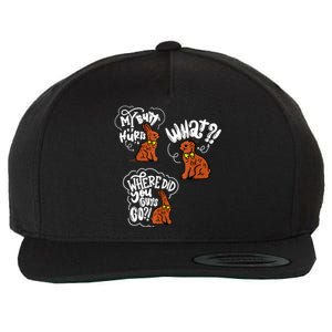 My Butt Hurts What Funny Easter Chocolate Bunny Meme Joke Wool Snapback Cap