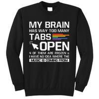 My Brain Has Way Too Many Tabs Open Software Developer Nerd Sweatshirt