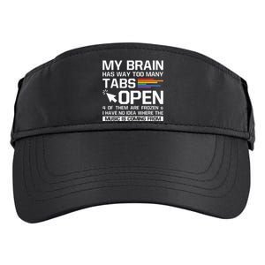 My Brain Has Way Too Many Tabs Open Software Developer Nerd Adult Drive Performance Visor