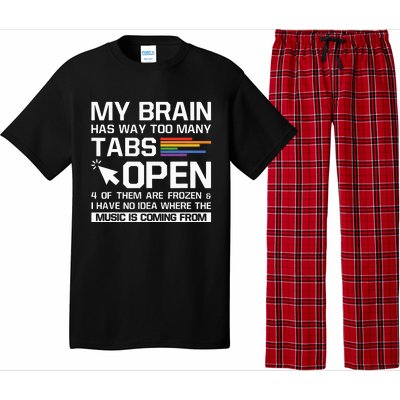 My Brain Has Way Too Many Tabs Open Software Developer Nerd Pajama Set