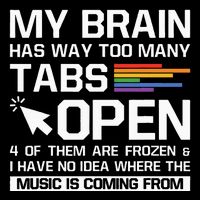 My Brain Has Way Too Many Tabs Open Software Developer Nerd Sustainable Knit Beanie