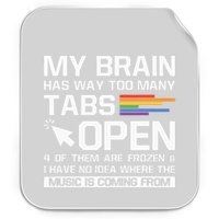 My Brain Has Way Too Many Tabs Open Software Developer Nerd Permanent Decal Sticker