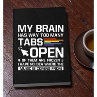 My Brain Has Way Too Many Tabs Open Software Developer Nerd Permanent Decal Sticker