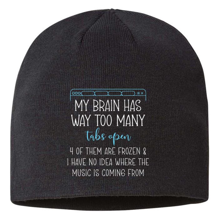 My Brain Has Way Too Many Tabs Open 4 Of Them Are Frozen Sustainable Beanie