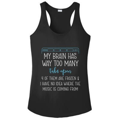 My Brain Has Way Too Many Tabs Open 4 Of Them Are Frozen Ladies PosiCharge Competitor Racerback Tank