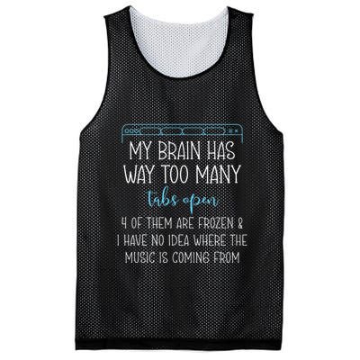 My Brain Has Way Too Many Tabs Open 4 Of Them Are Frozen Mesh Reversible Basketball Jersey Tank