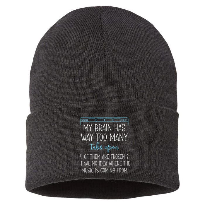 My Brain Has Way Too Many Tabs Open 4 Of Them Are Frozen Sustainable Knit Beanie