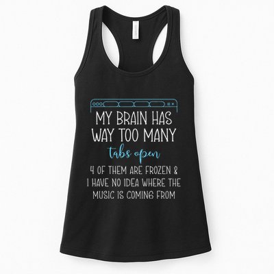 My Brain Has Way Too Many Tabs Open 4 Of Them Are Frozen Womens Tank Top