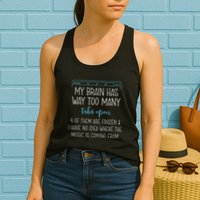 My Brain Has Way Too Many Tabs Open 4 Of Them Are Frozen Womens Tank Top
