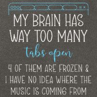 My Brain Has Way Too Many Tabs Open 4 Of Them Are Frozen Cotton Canvas Backpack
